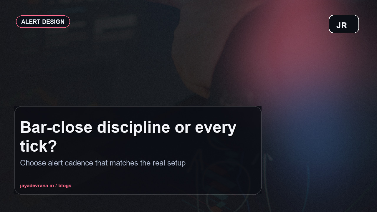 TradingView alert frequency comparison concept