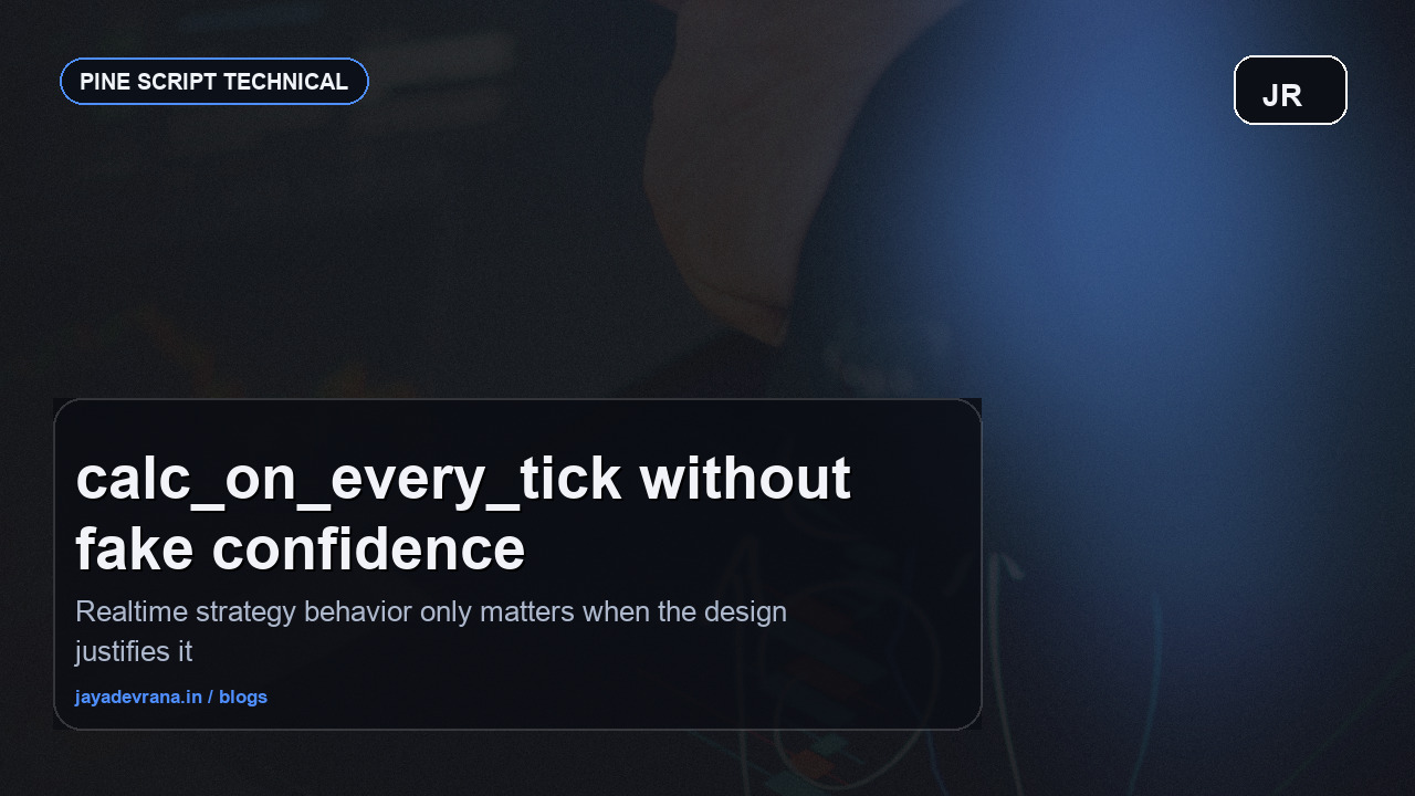 Pine Script realtime execution concept on a dark trading screen