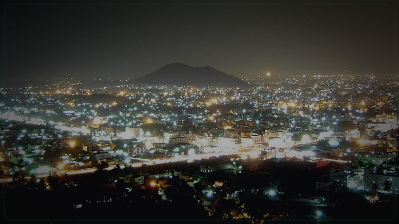 Salem India skyline themed Pine Script service cover with dark market grading