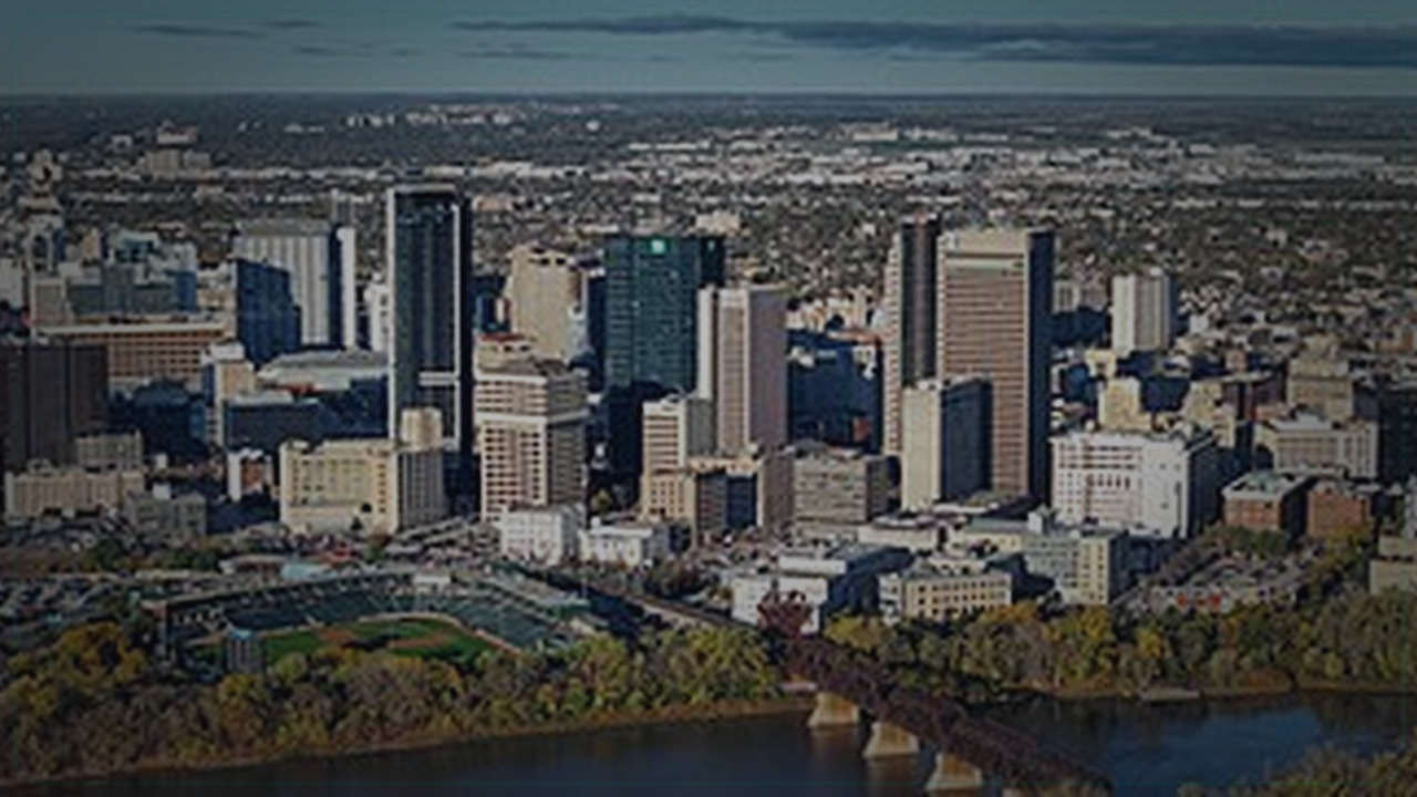 Winnipeg themed Pine Script indicator service cover with dark visuals