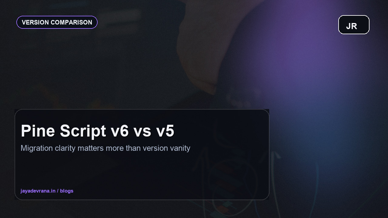 Version comparison concept for Pine Script v6 vs v5