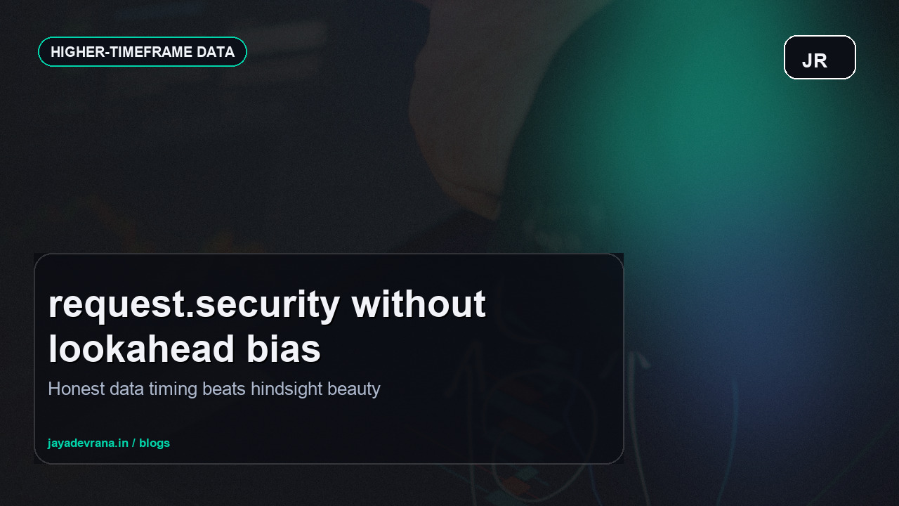 Higher-timeframe data and lookahead bias concept for Pine Script