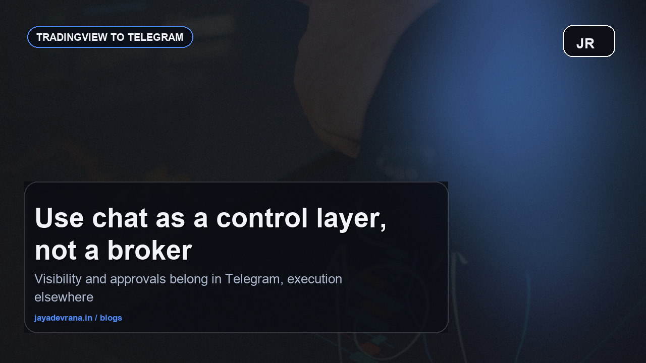 TradingView alerts to Telegram automation concept