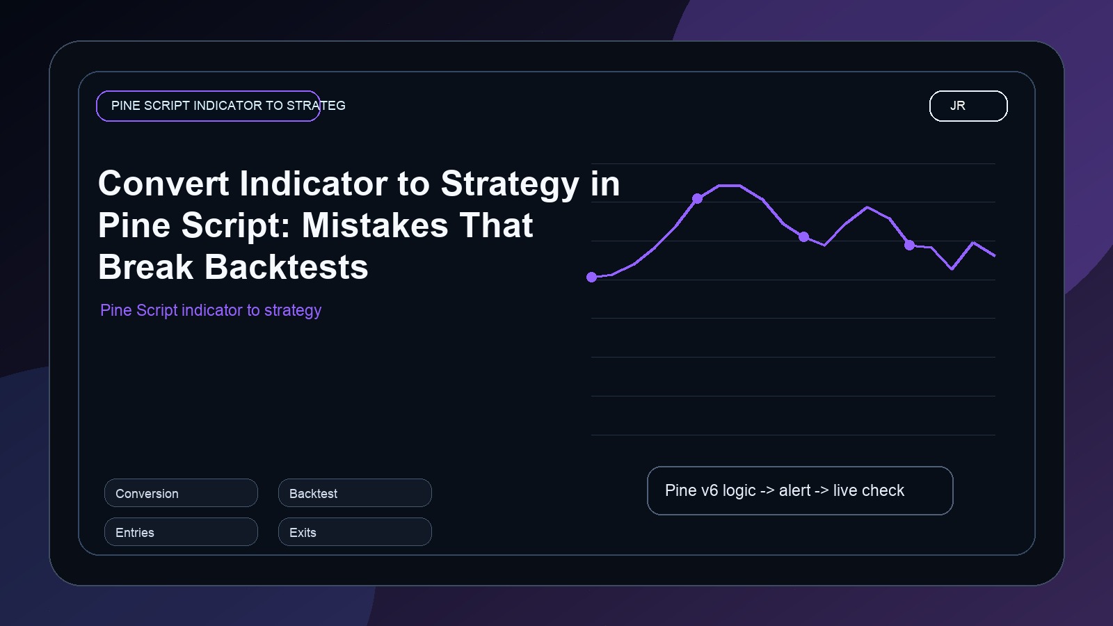Convert Indicator to Strategy in Pine Script: Mistakes That Break Backtests cover image