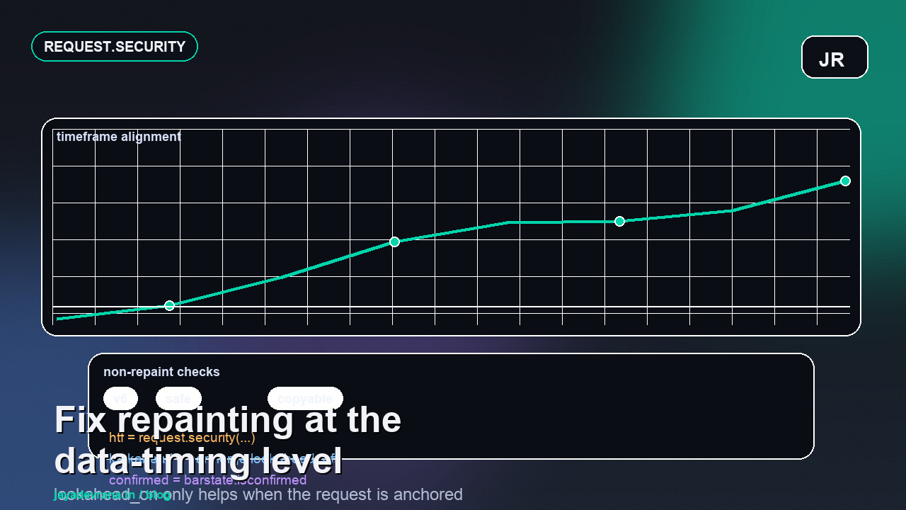 Fix repainting in Pine Script using request.security and lookahead_on cover
