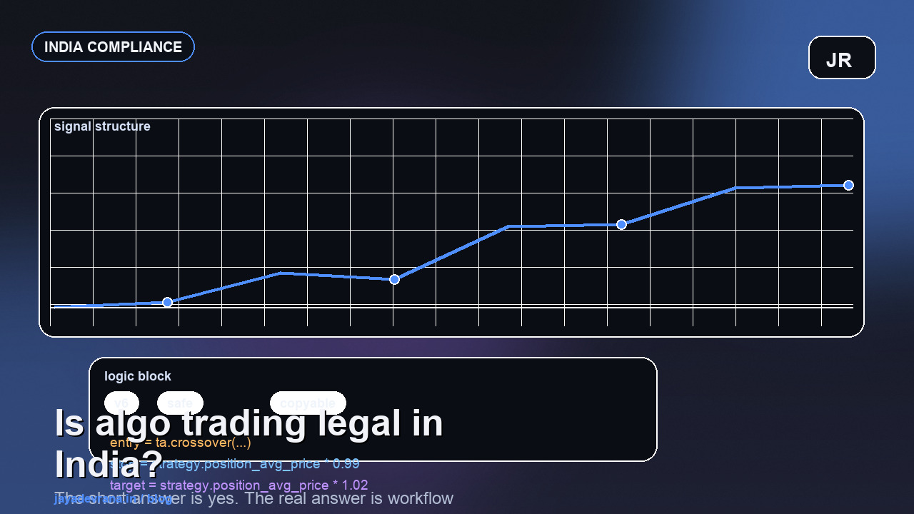 Algo trading legality in India concept cover