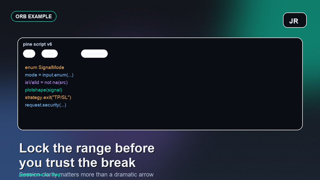 Opening Range Breakout Pine Script code example cover