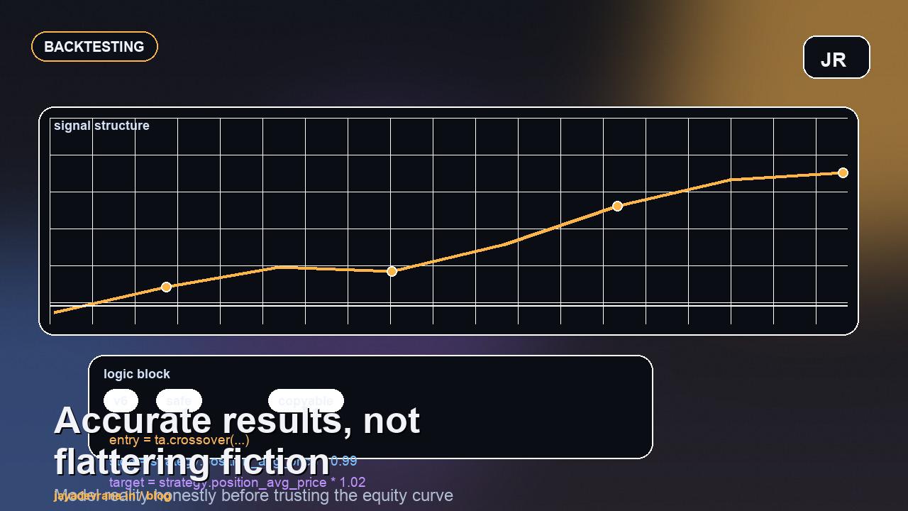 Backtesting accuracy concept for a Pine Script guide