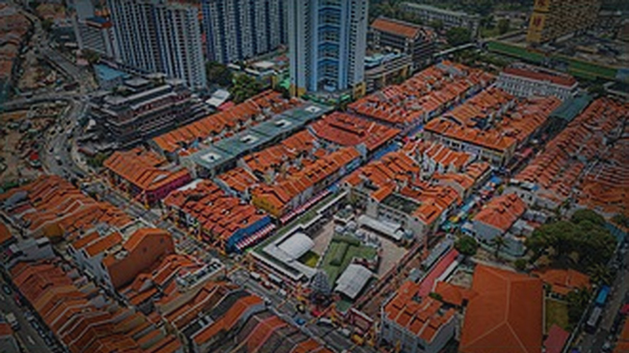 Chinatown Singapore themed Pine Script service cover with dark market grading