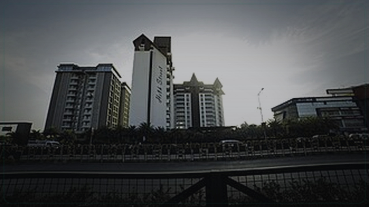 Rajkot India skyline themed Pine Script service cover with dark market grading