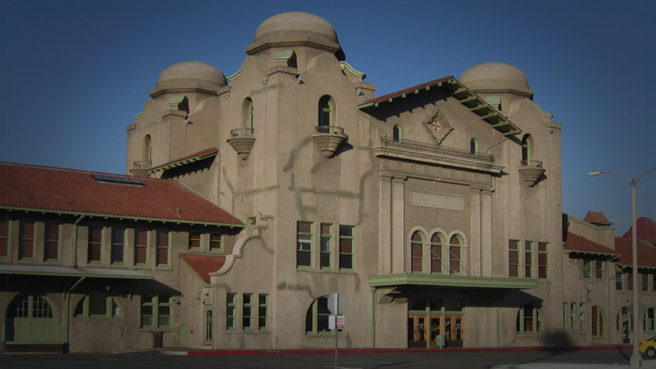 San Bernardino skyline themed Pine Script service cover with dark market grading